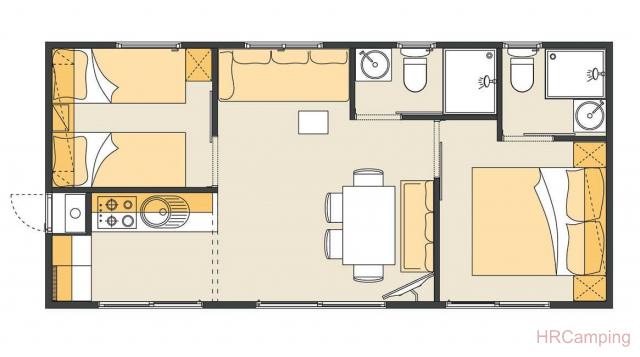 Camp Omišalj 4+2B Mobilhomes